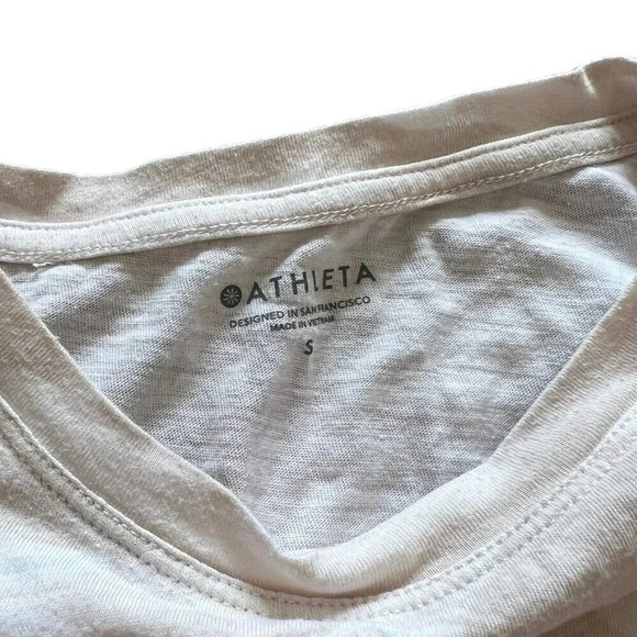 Athleta Beige Camo Athletic Tee S - Picture 3 of 4
